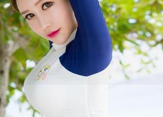 魅妍社 – 制服里的陈嘉嘉Tiffany，在原图里藏了几分挑逗